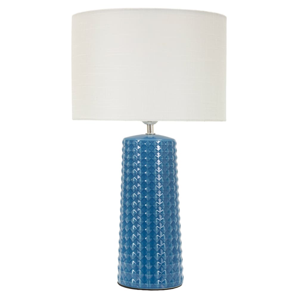 Lampe de table en céramique - bleue