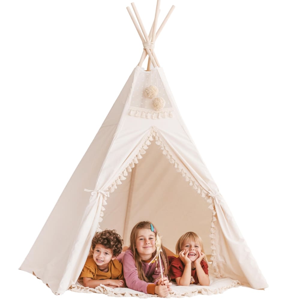 Extra großes Tipi für Kinder aus Stoff Beige - Maisons Du Monde