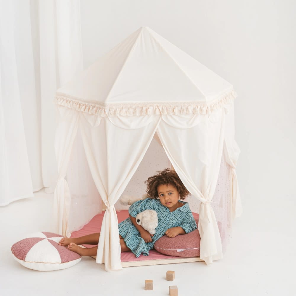 Pavillon-Spielzelt für Kinder aus Stoff Rosa - Maisons Du Monde