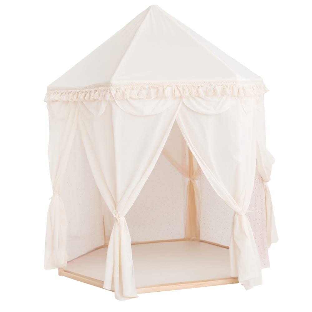 Minicamp Indoor-Spielzelt Boho in Pavillonform BEIGE Öko-Tex Zertifikat BAUMWOLLE Kinder