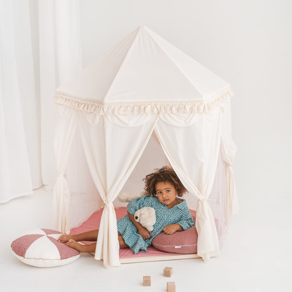 Indoor-Spielzelt Boho in Pavillonform mit Matte - Maisons Du