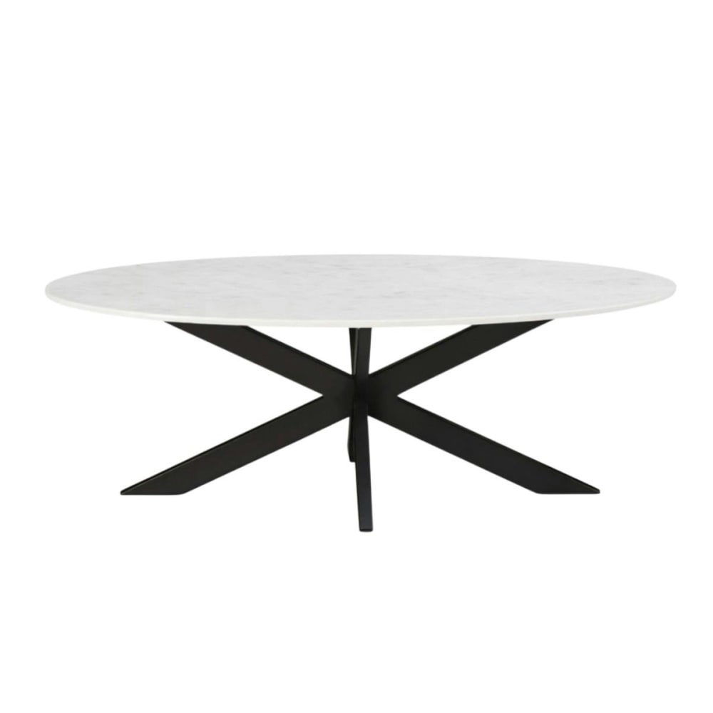 Table basse ovale en - marbre