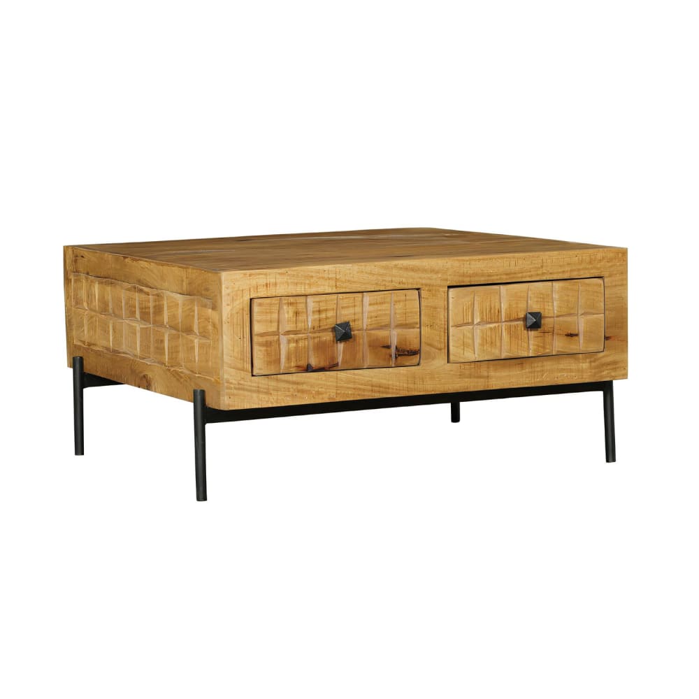 Table basse carrée en - damier