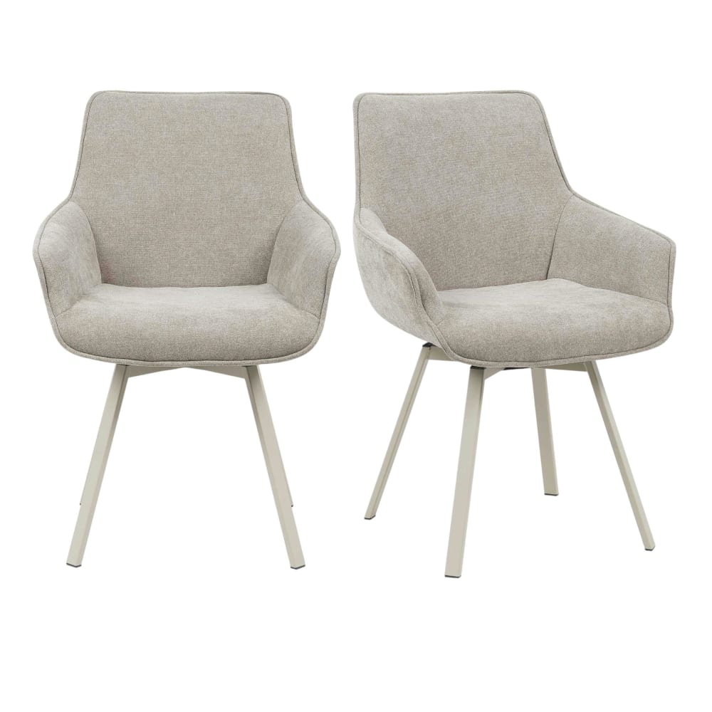 chaise pivotante taupe