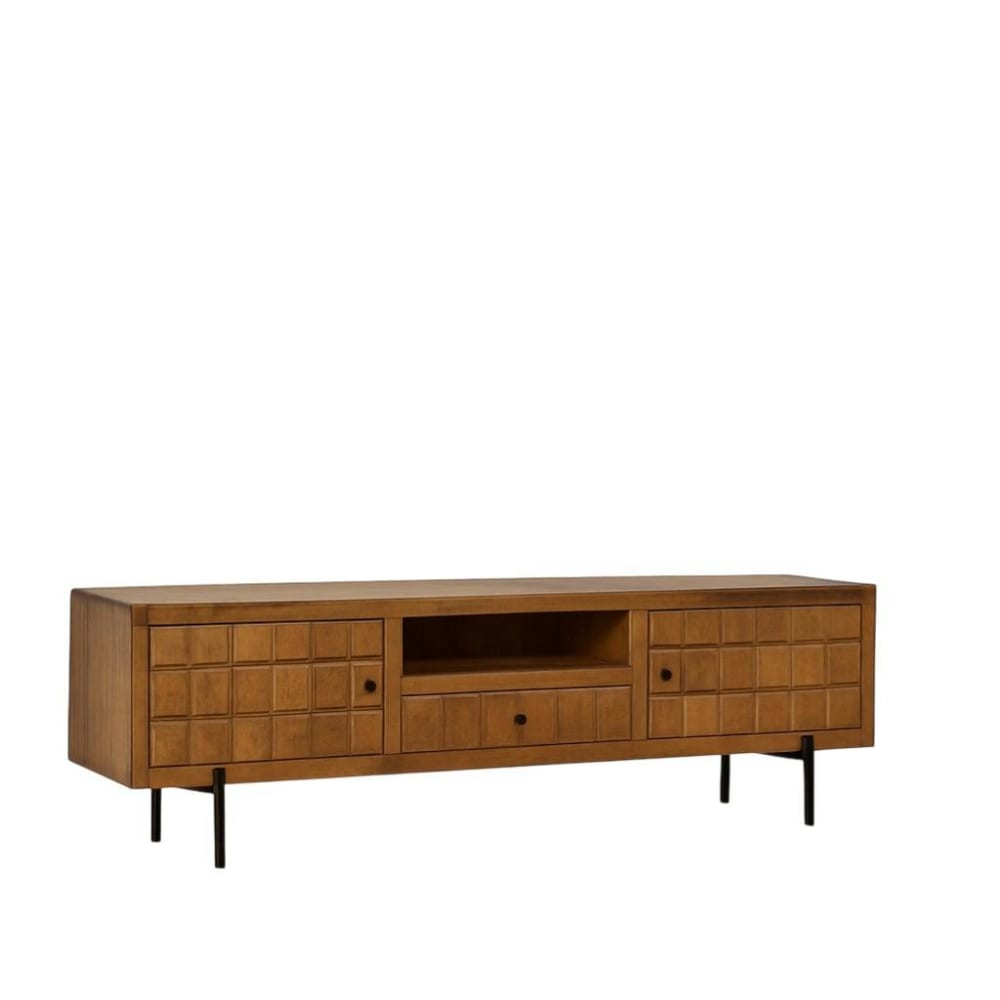 Meuble tv 2 portes en - damier