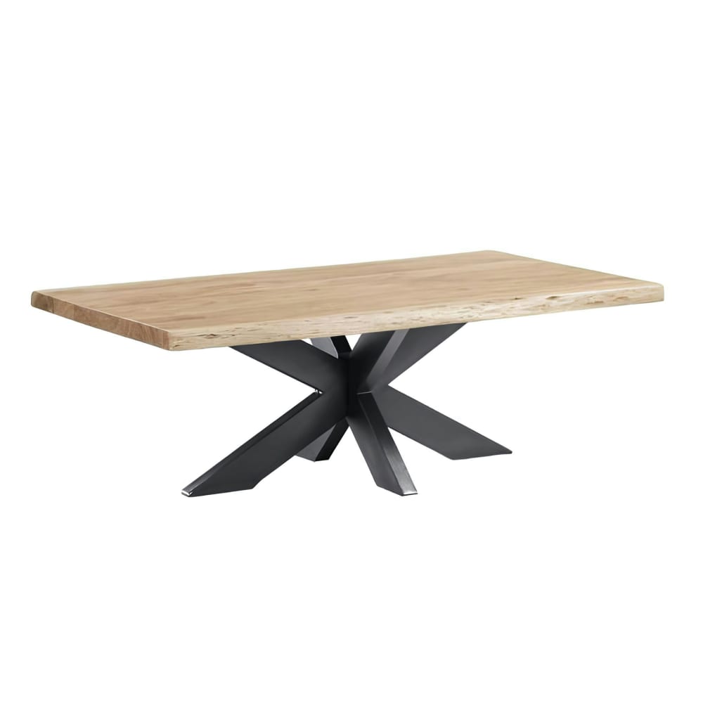 Table basse bois d'acacia à bords naturels Table basse bois d'acacia à bords naturels