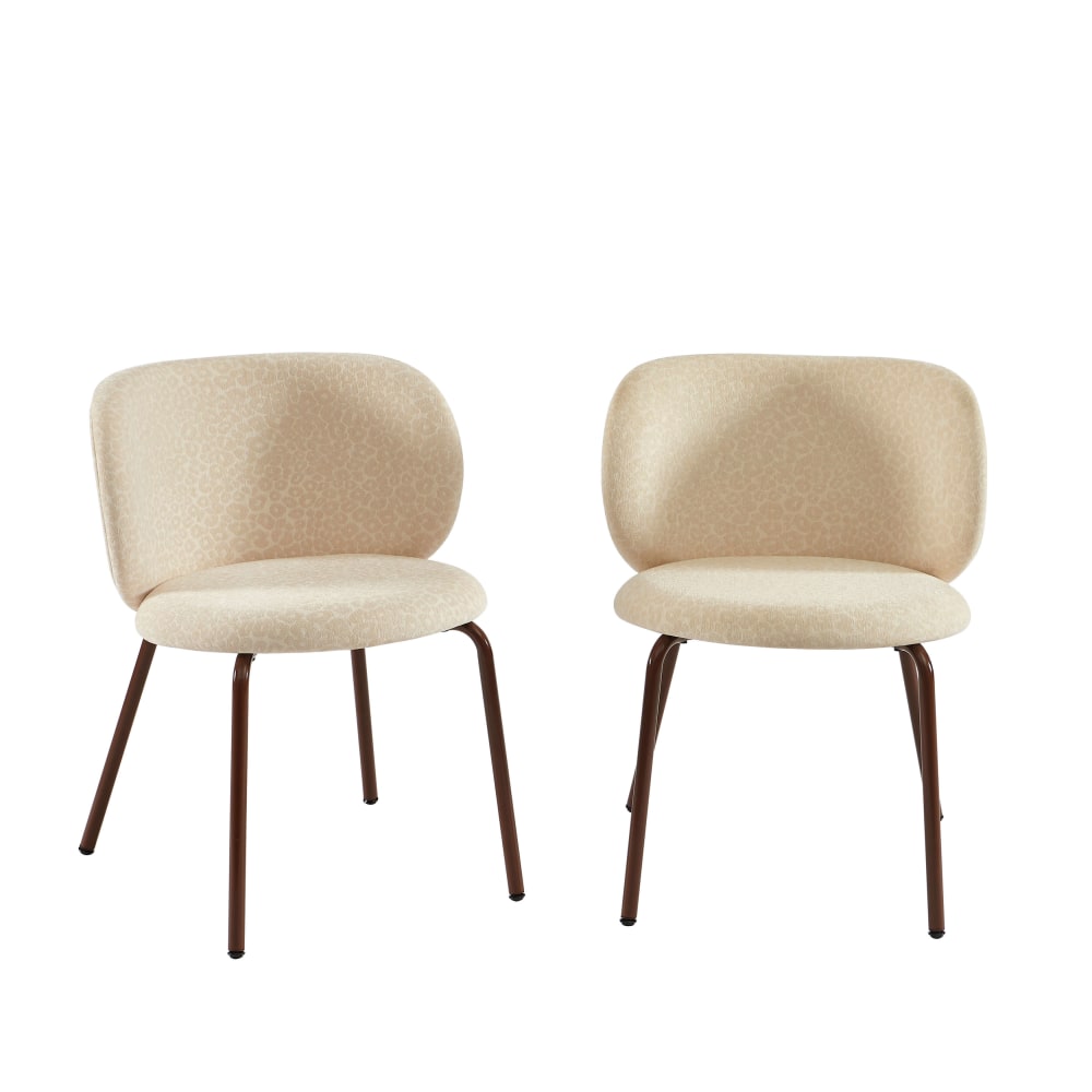 Lot de 2 chaises tissu