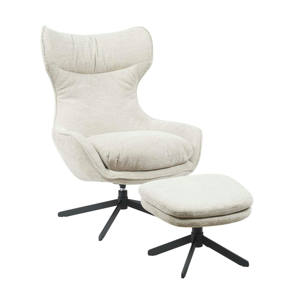 Fauteuil pivotant taupe