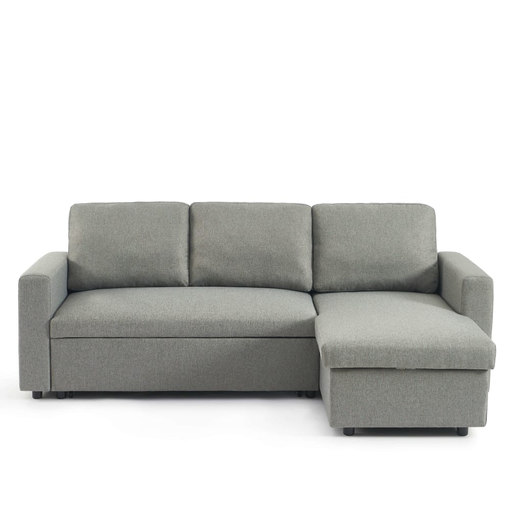 Canapé d'angle convertible - places gris