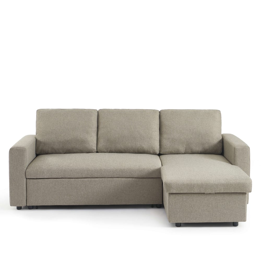 Canapé d'angle convertible - taupe