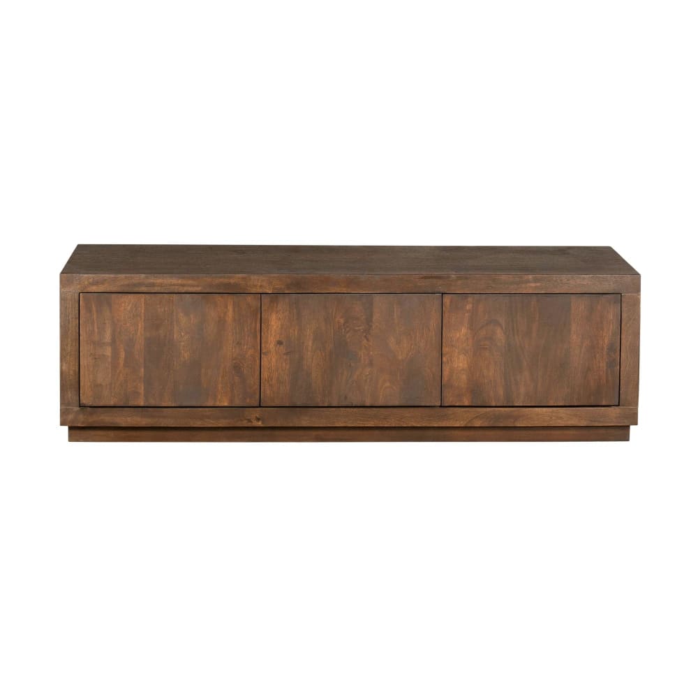 Meuble tv 150 cm 3 portes - brun