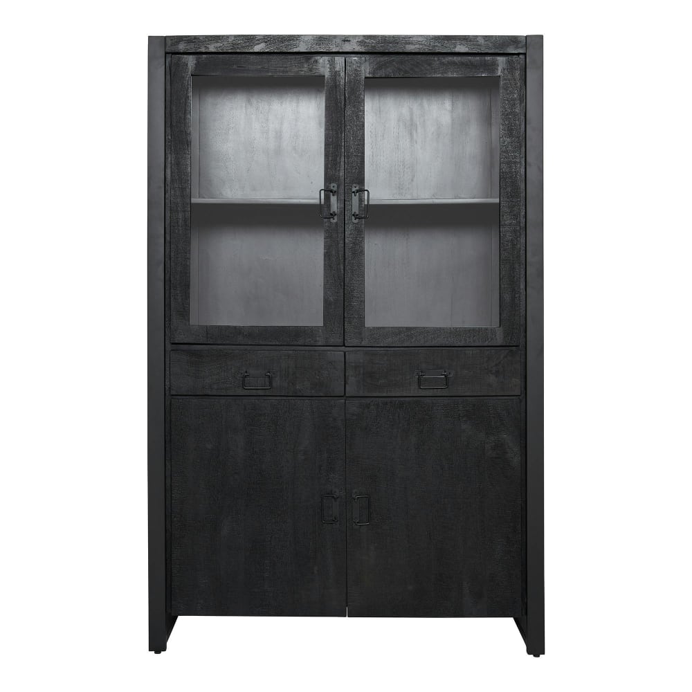 vitrine 4 portes en bois