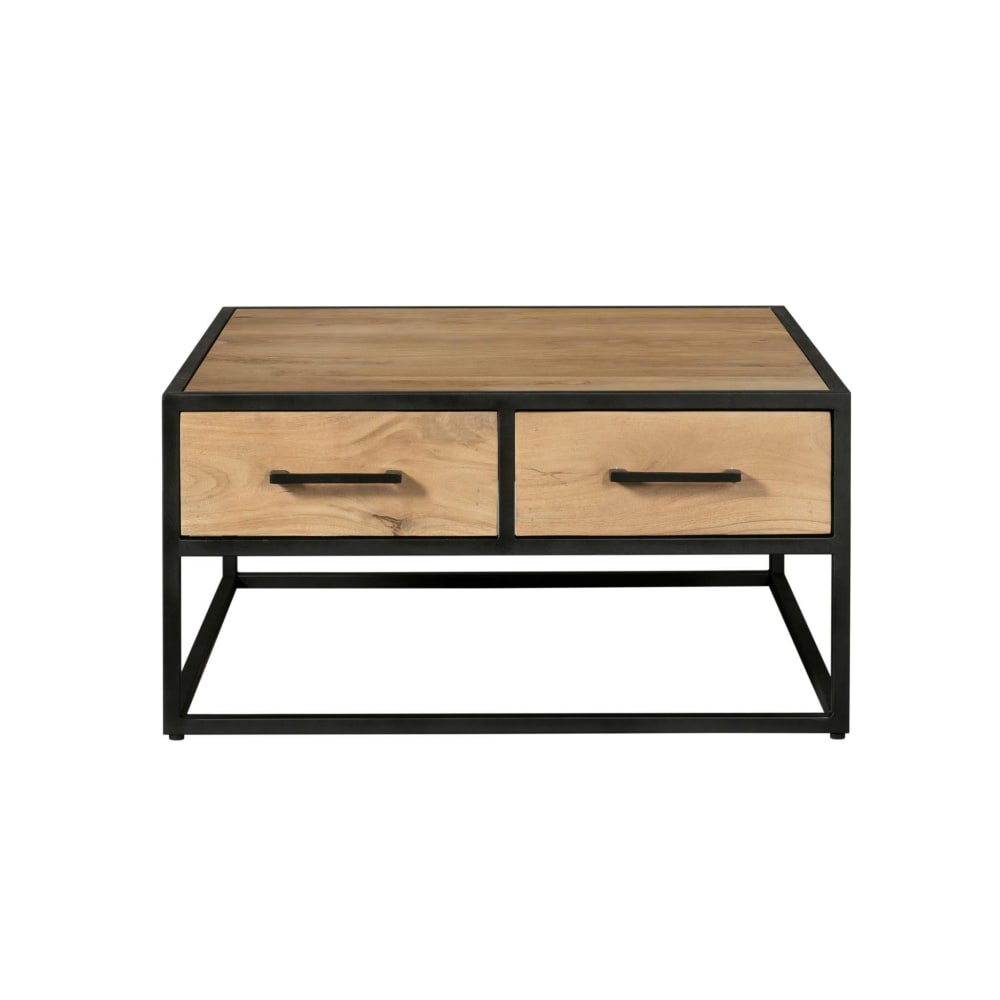 Table basse carrée bois