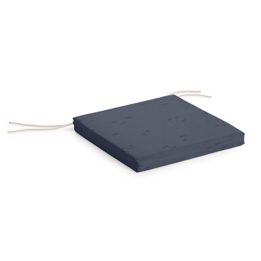 Coussin d’assise imperméable bleu marine 40x40x5cm