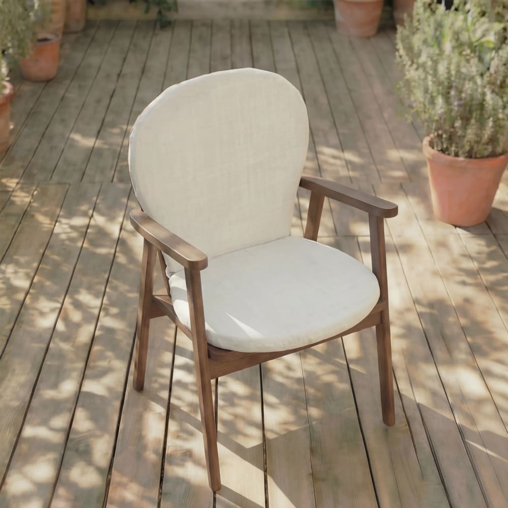 Wasserdichtes Kissen für Outdoor-Stühle beige 93x47x5 cm -