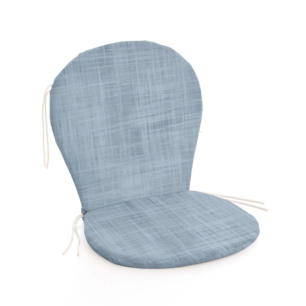 Coussin pour chaise d’extérieur imperméable bleu 93x47x5 cm