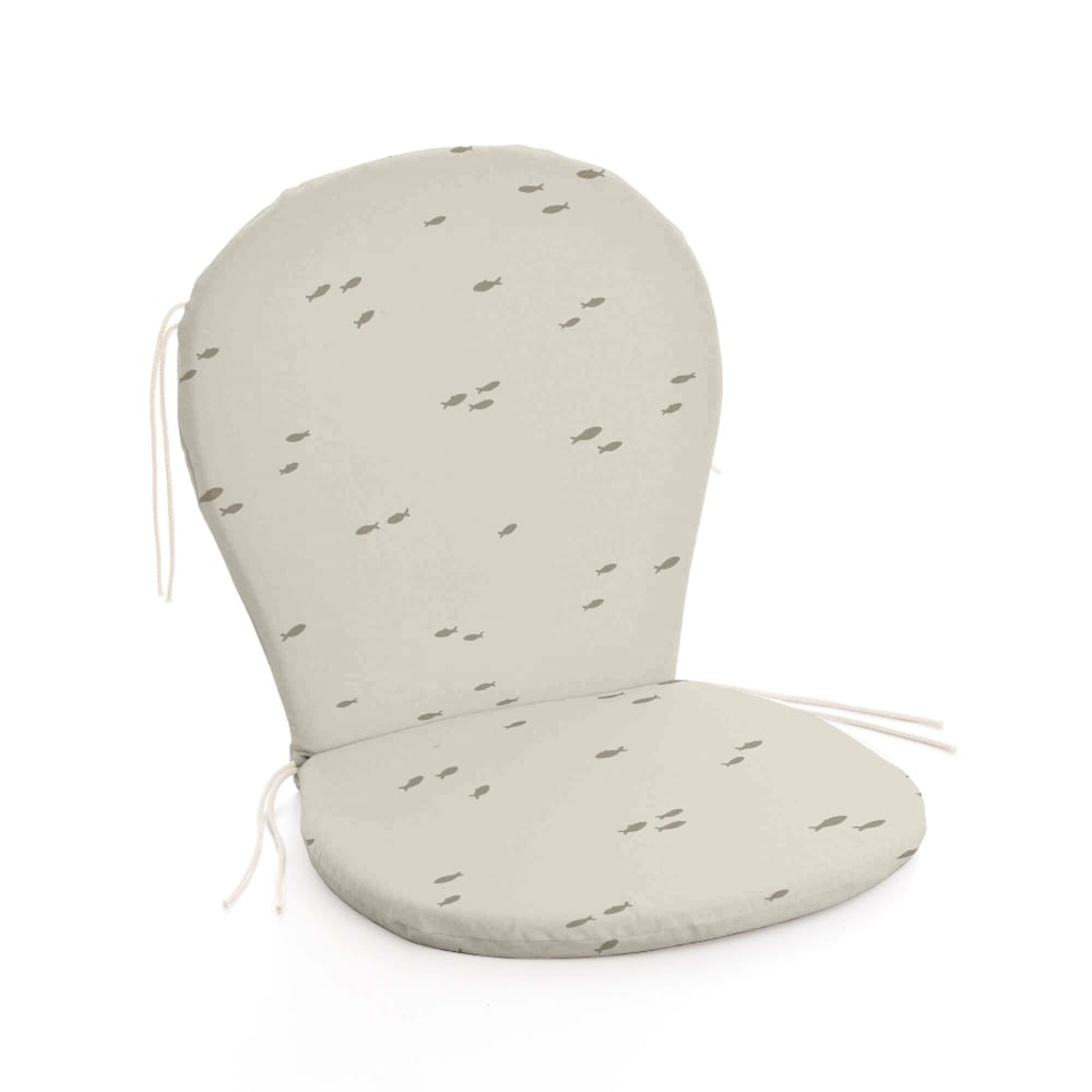 Coussin pour chaise d’extérieur imperméable beige 93x47x5 cm