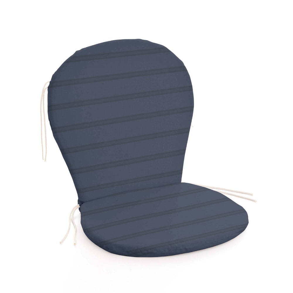 Coussin pour chaise d’extérieur imperméable bleu marine 93x47x5 cm