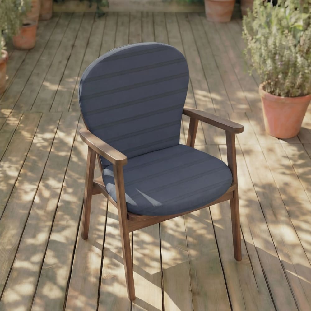 Wasserdichtes Kissen für Outdoor-Stühle marineblau 93x47x5 cm -