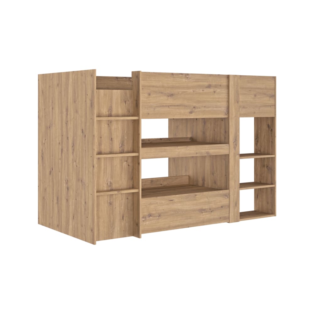 CAMIF - Lit combiné effet bois 90x200 cm