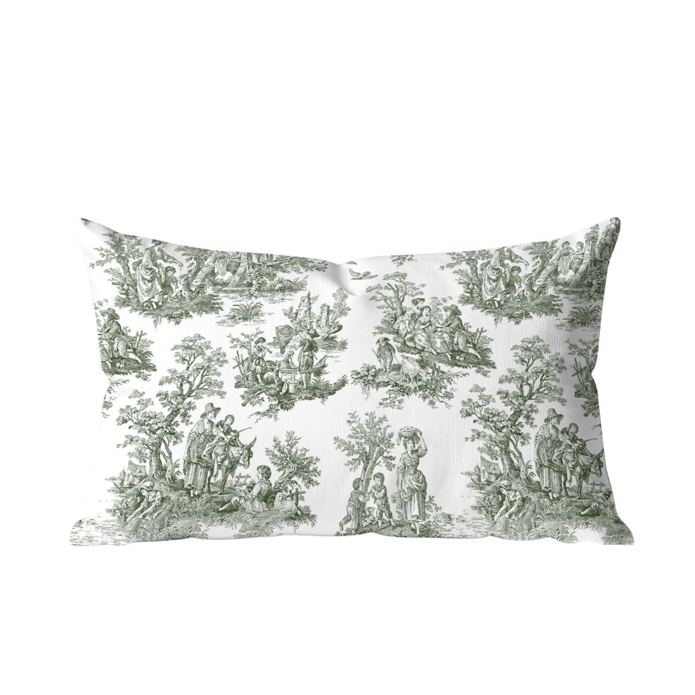 Muare Home Kissenbezug 100 % Baumwolle grün 30x50 cm - Baumwolle