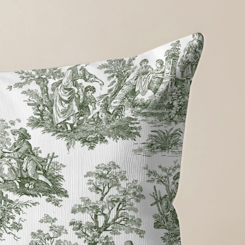 Kissenbezug 100 % Baumwolle grün 30x50 cm - Maisons Du Monde