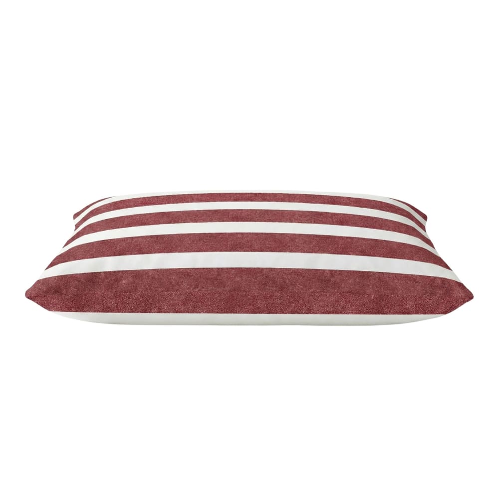 Lit pour animal déhoussable antitache rouge et blanc m(80x60 cm)