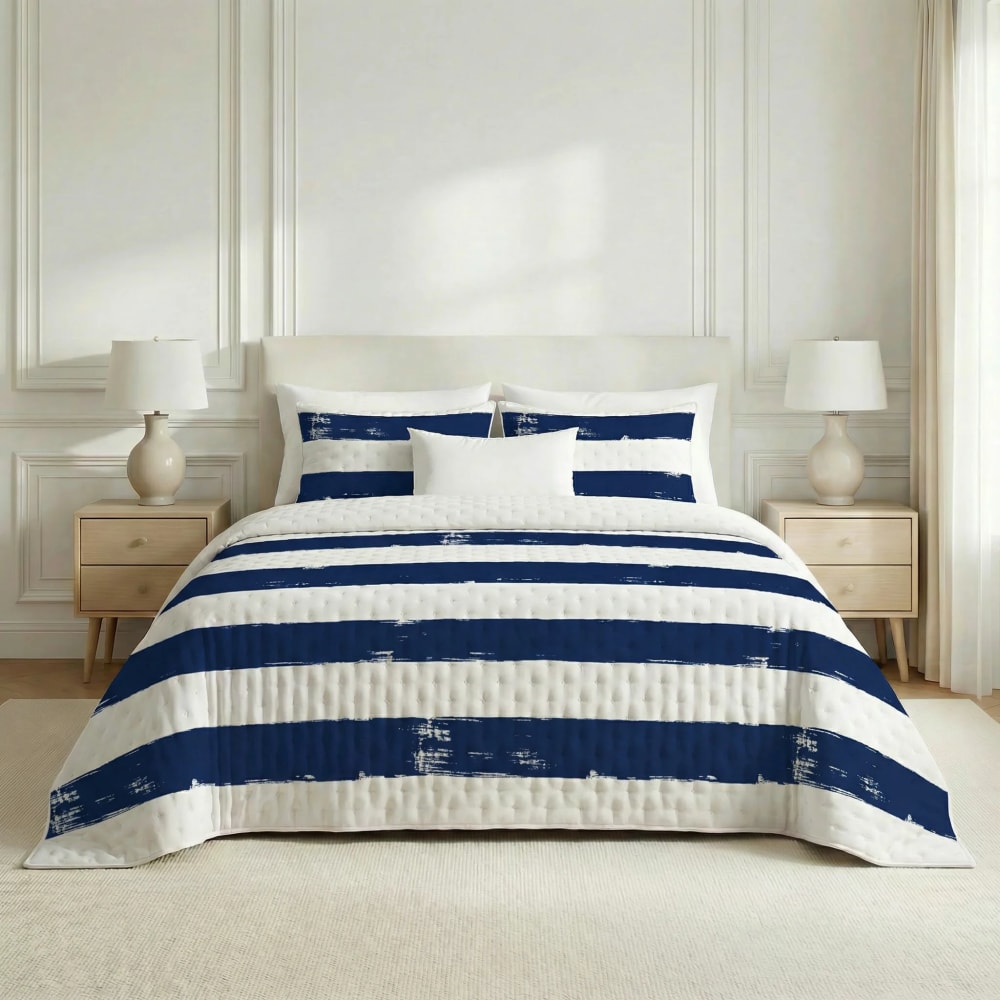 Couvre-lit imprimé extra doux bleu 180x270 cm Couvre-lit imprimé extra doux bleu 180x270 cm