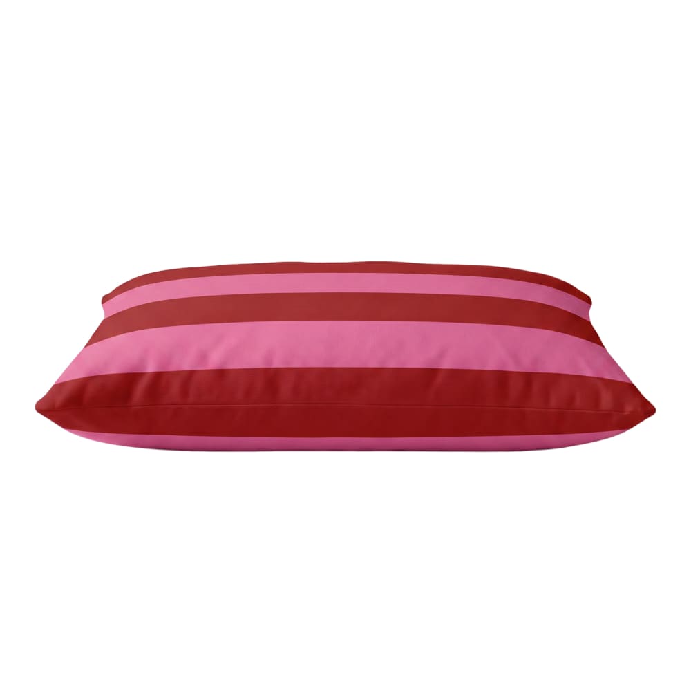 Lit pour animal déhoussable antitache rose et rouge m (80x60 cm)