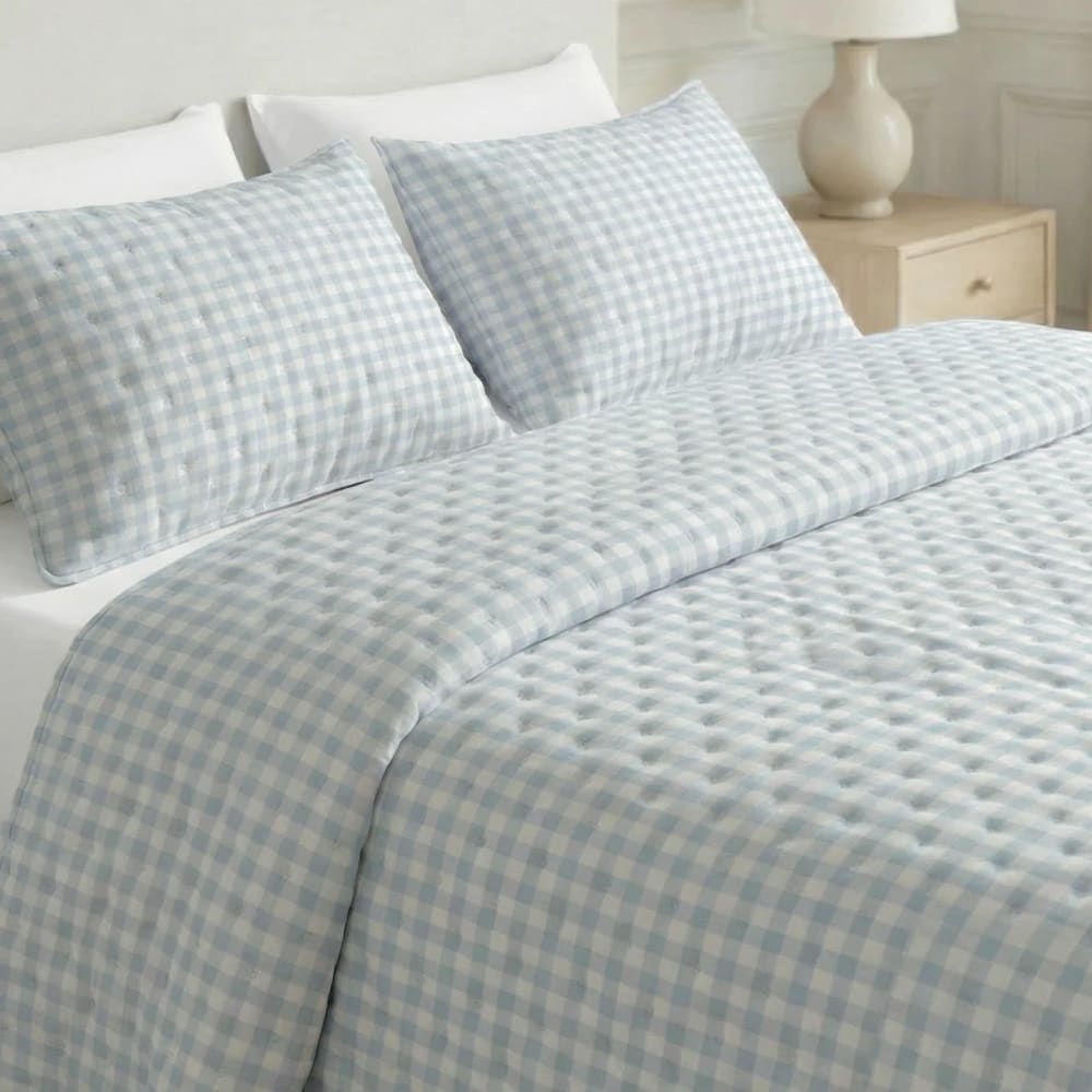 Couvre-lit imprimé extra doux bleu clair 180x270 cm Couvre-lit imprimé extra doux bleu clair 180x270 cm