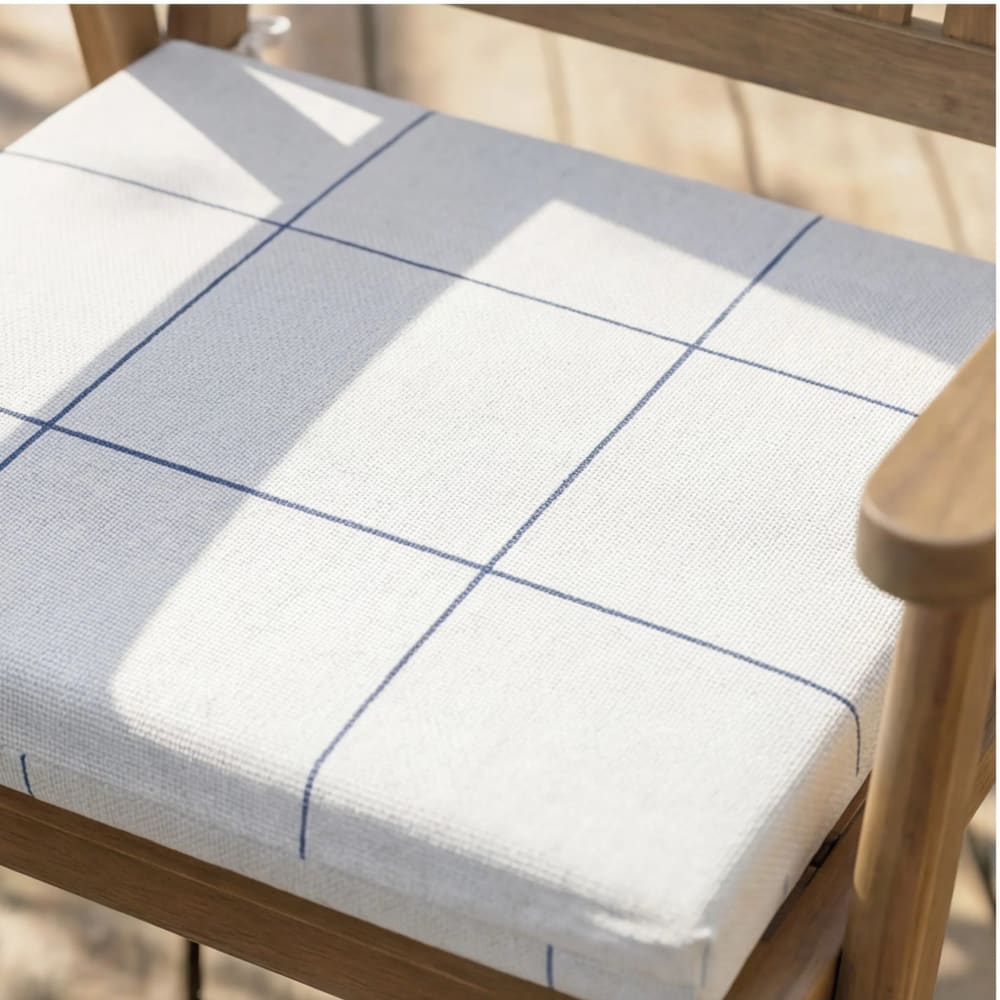 Coussin d’assise imperméable blanc 40x40x5cm — vue 3