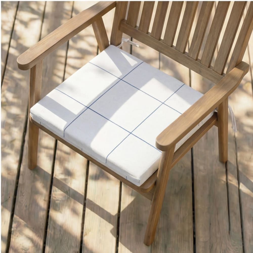 Coussin d’assise imperméable blanc 40x40x5cm — vue 4