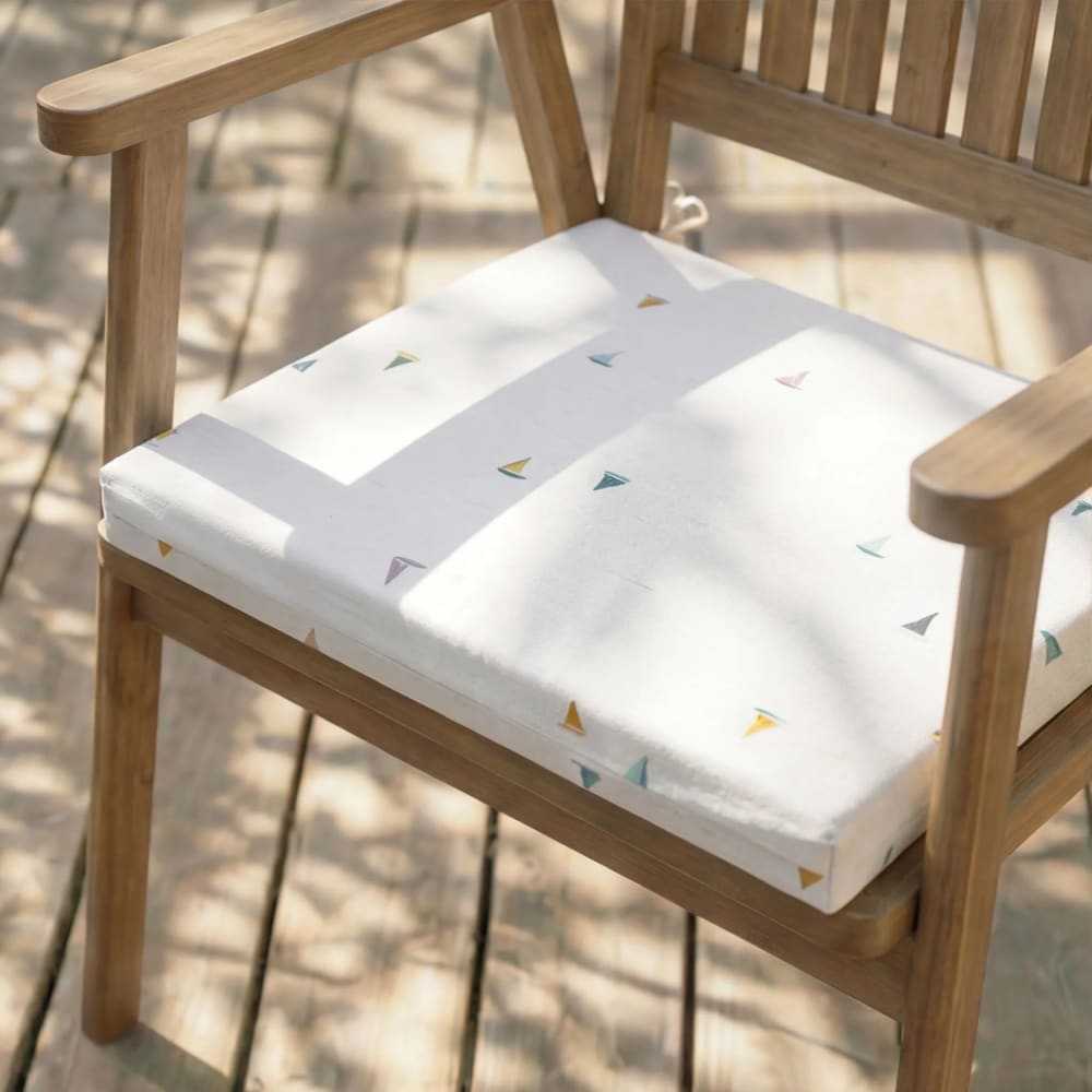Coussin d’assise imperméable blanc 40x40x5cm — vue 3