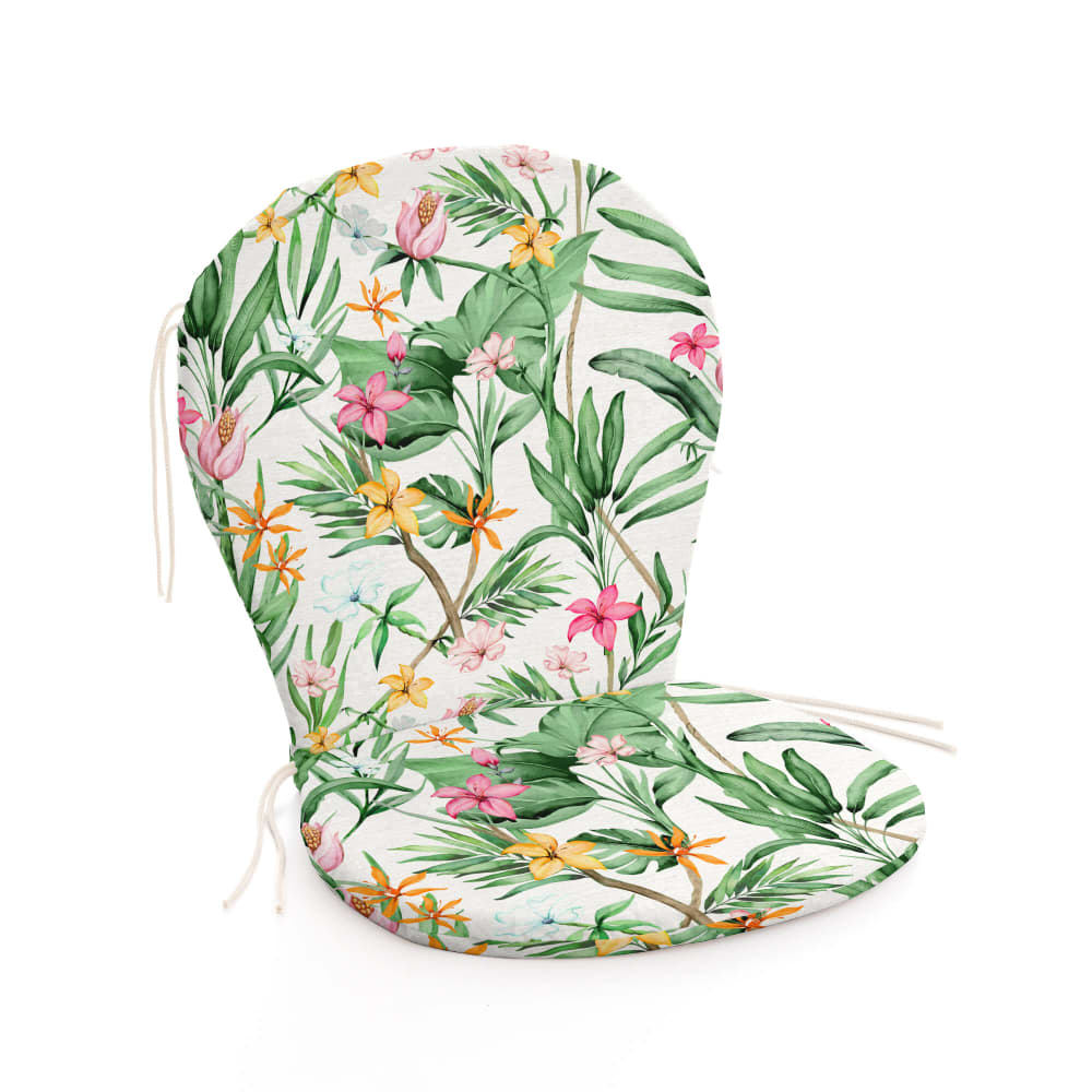 Coussin pour chaise d’extérieur imperméable multicolore 93x47x5 cm