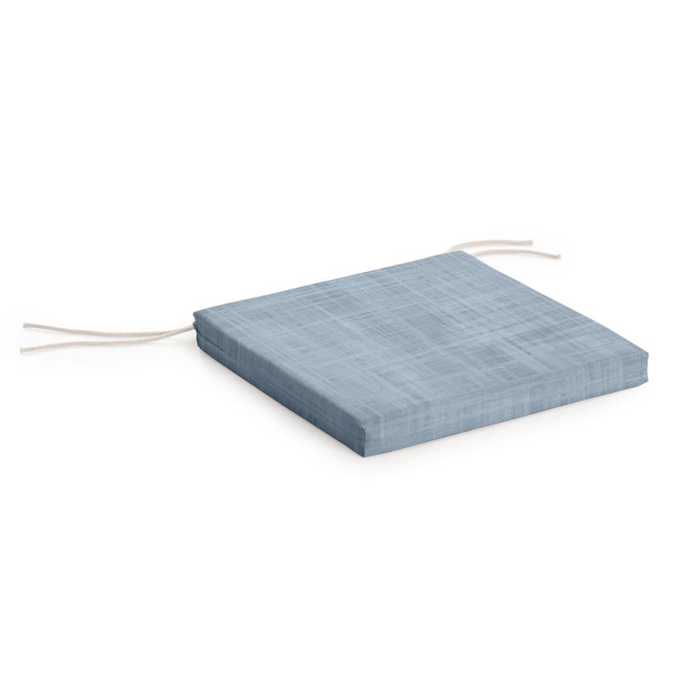 Coussin d’assise imperméable bleu 40x40x5cm