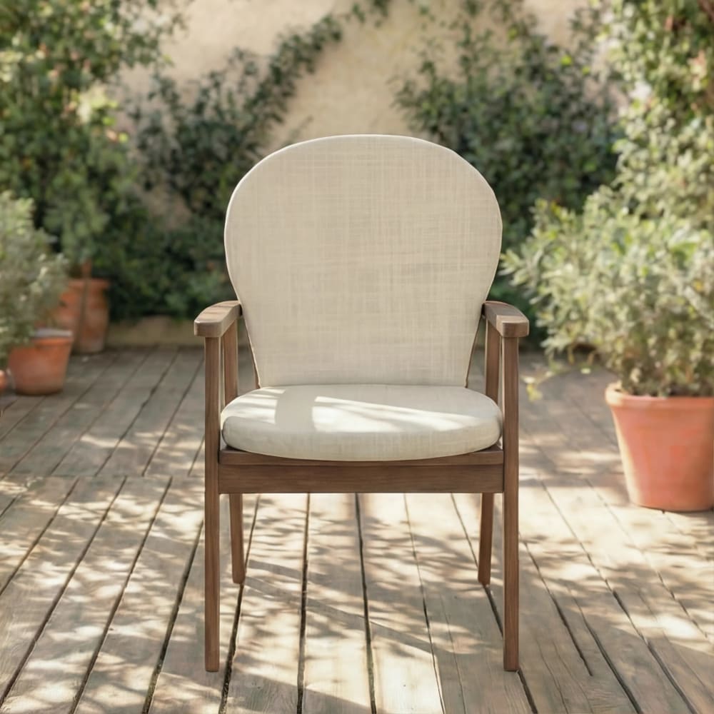 Wasserdichtes Kissen für Outdoor-Stühle beige 93x47x5 cm -