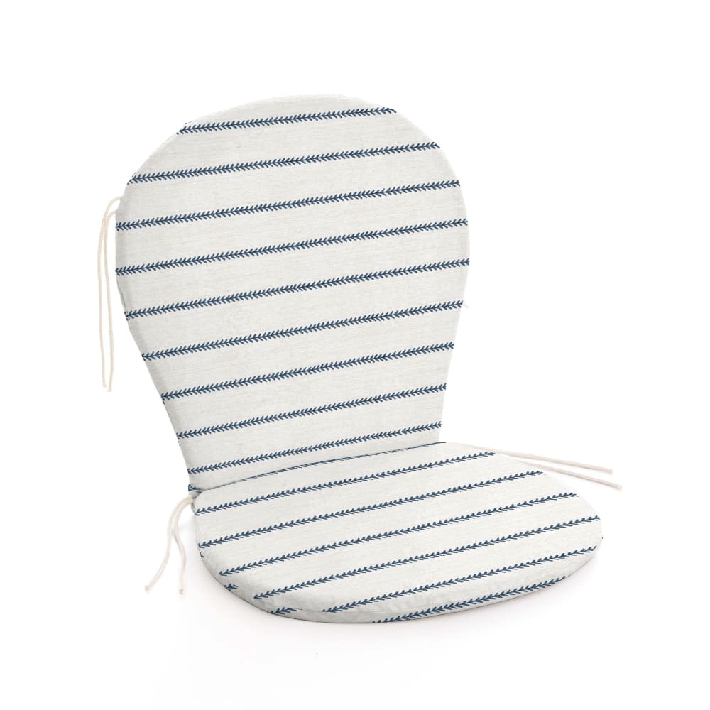 Coussin pour chaise d’extérieur imperméable bleu et beige 93x47x5 cm
