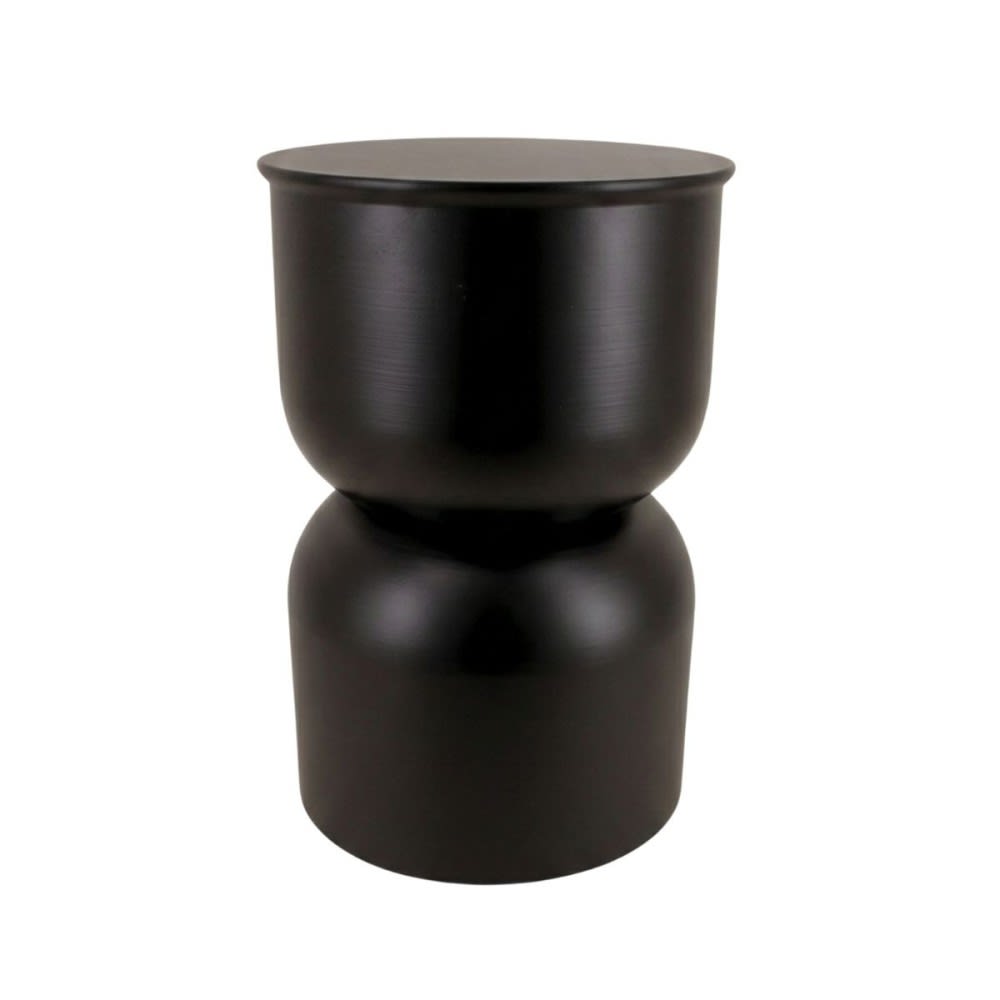 Table d'appoint en fer noir h45xd31cm