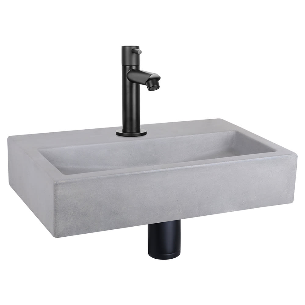 Lavabo gris clair  h8xl38xl24cm