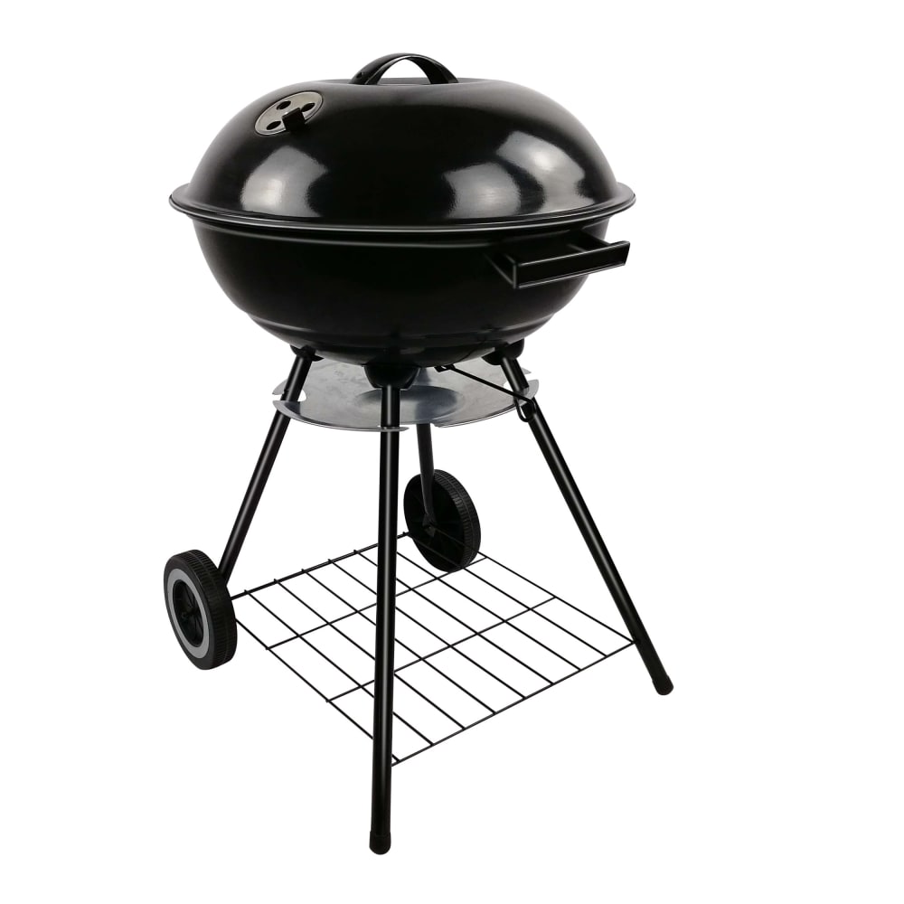 Barbecue noir acier inoxydable
