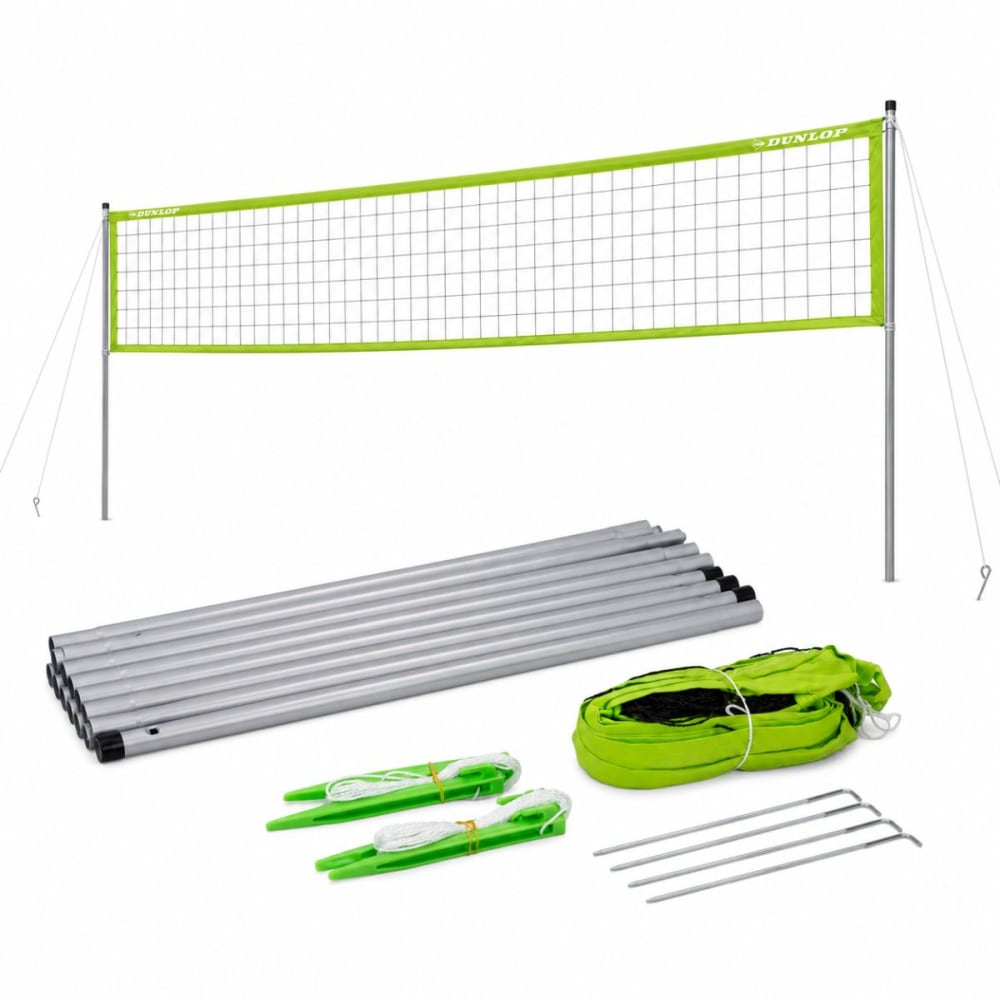 Dunlop Volleyballnetz Schwarz Metall H20xB4.8xL62cm SCHWARZ METALL Kinder