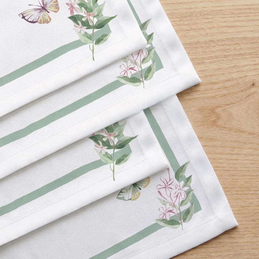 Lot de 4 serviettes en coton 45x45 cm Lot de 4 serviettes en coton 45x45 cm