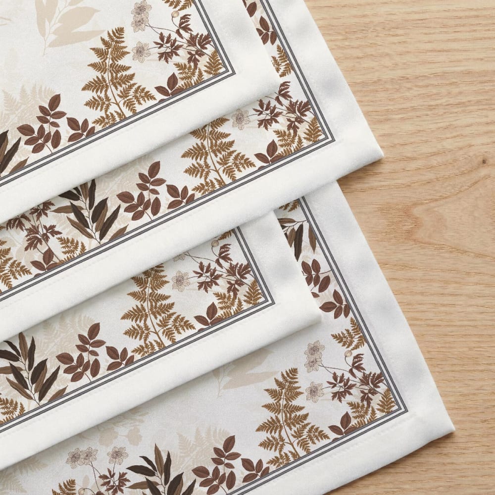 Lot de 4 serviettes en coton 45x45 cm Lot de 4 serviettes en coton 45x45 cm