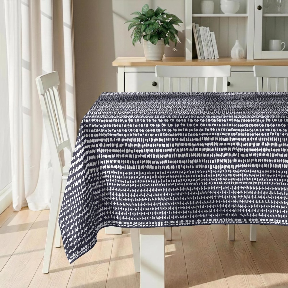 Fleckabweisende Tischdecke – 100 % Baumwolle, 150×200 cm -