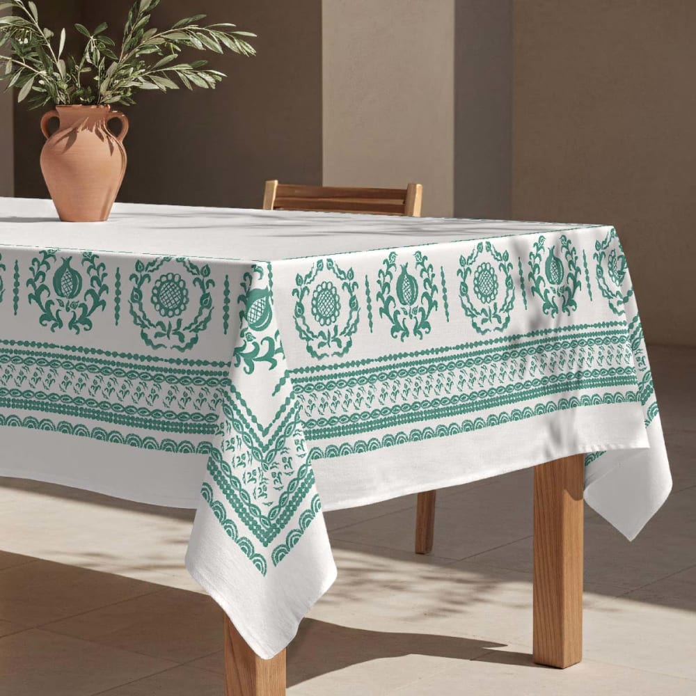 Naf Naf Tischdecke aus 100 % Baumwolle 150×200 cm Grün Baumwolle