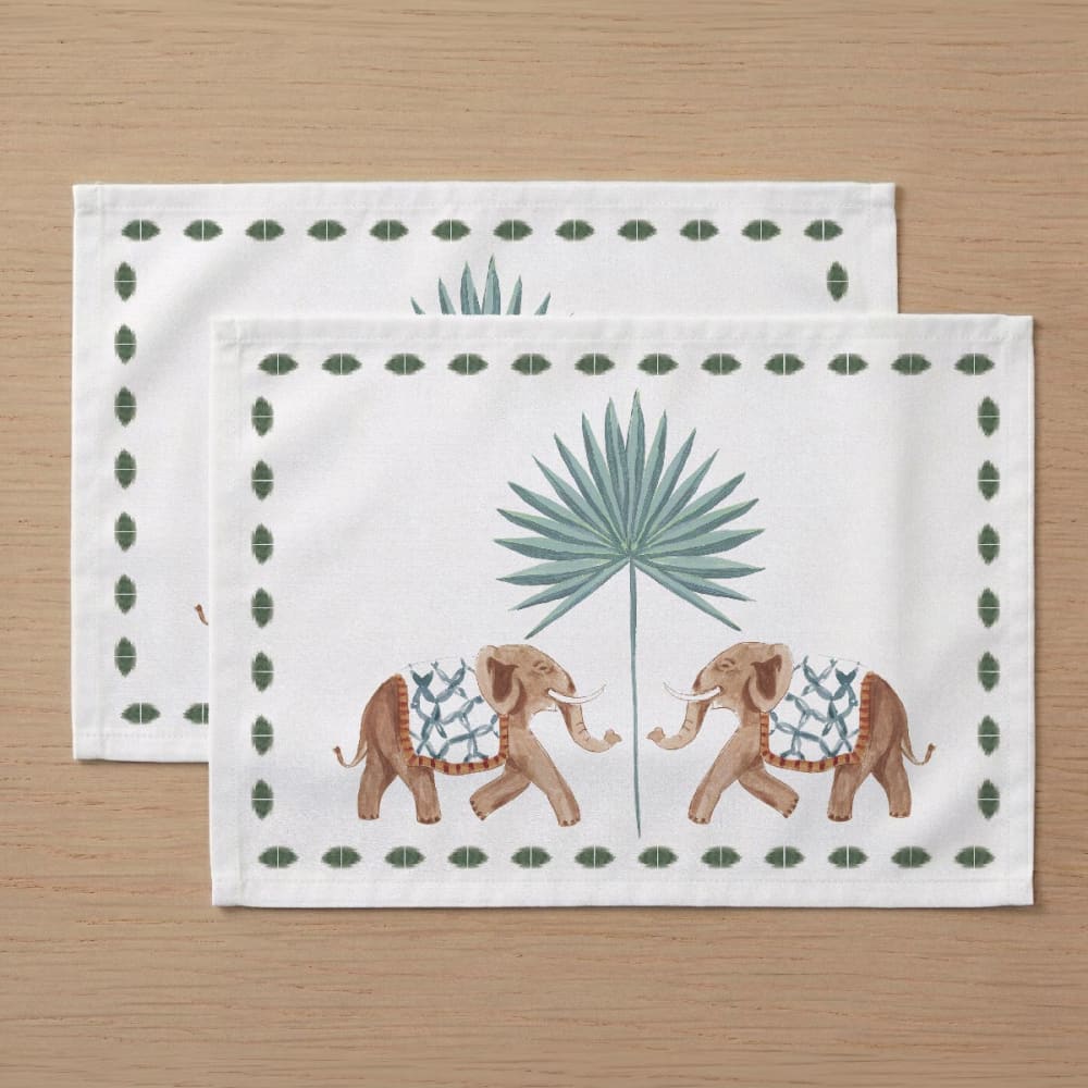 Set 2 nappes individuelles en coton 100% 35x50 cm Set 2 nappes individuelles en coton 100% 35x50 cm