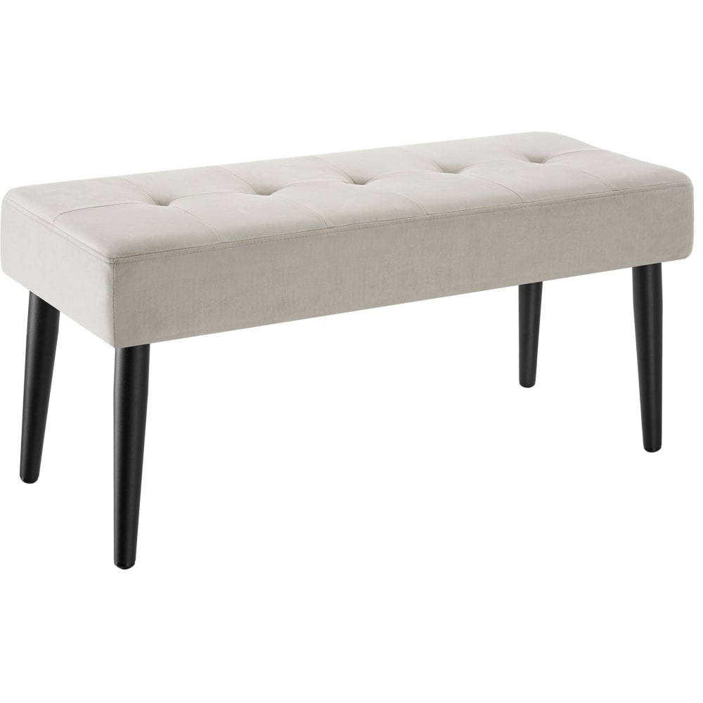 Banc matelassé, pieds