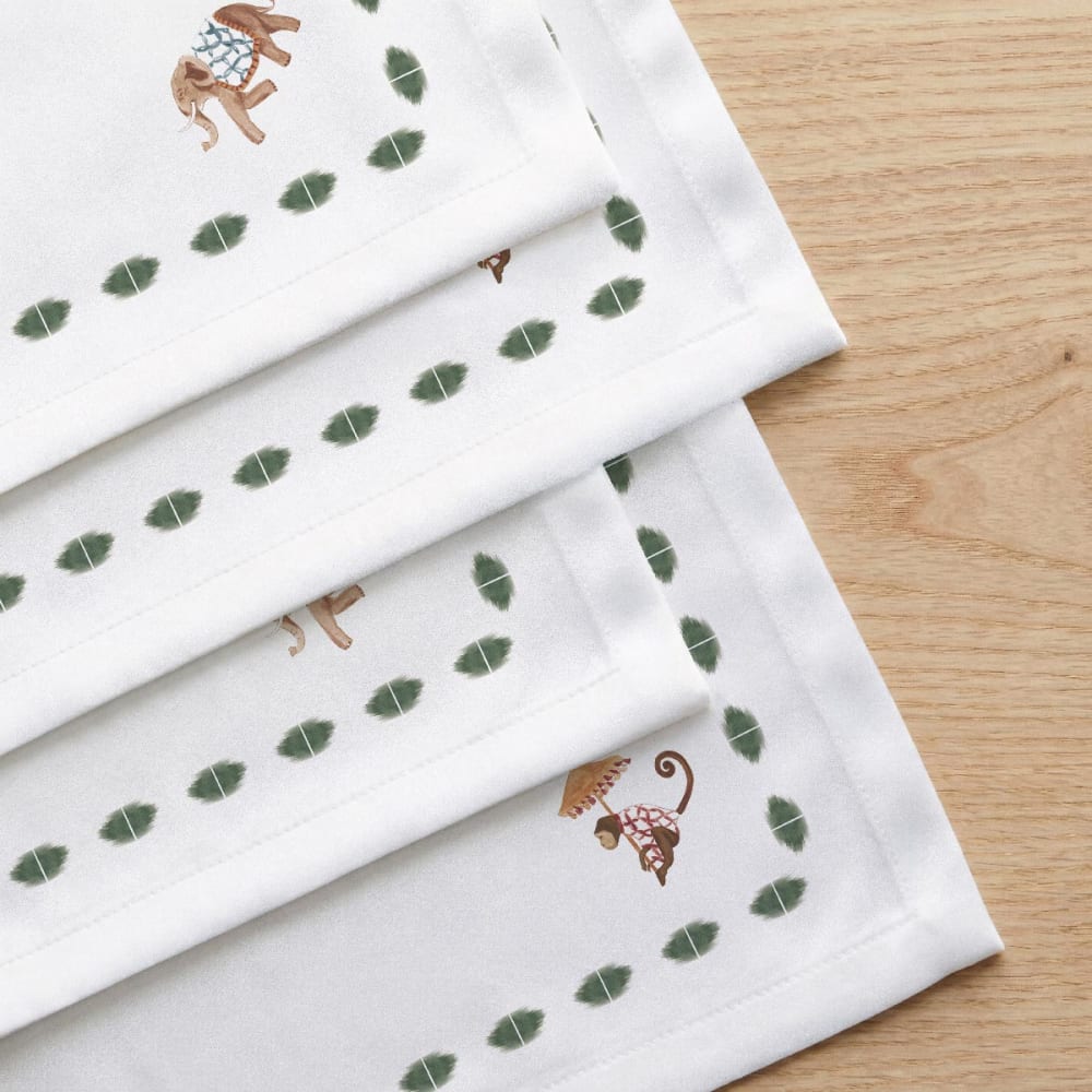Lot de 4 serviettes en coton 50x50 cm Lot de 4 serviettes en coton 50x50 cm
