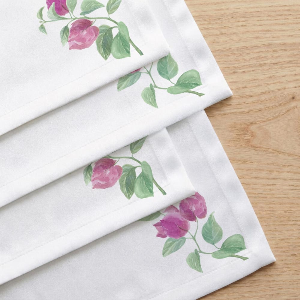 Lot de 4 serviettes en coton 45x45 cm Lot de 4 serviettes en coton 45x45 cm