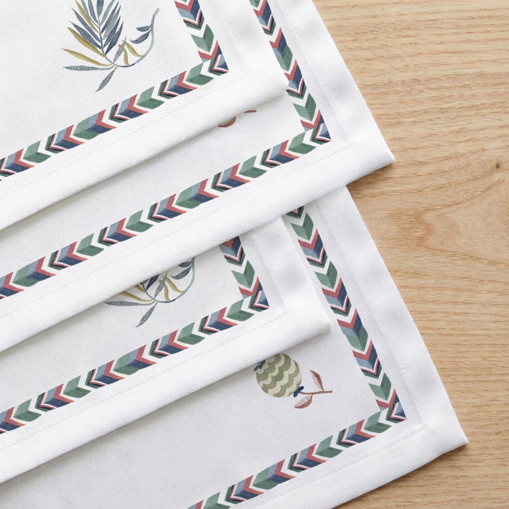 Lot de 4 serviettes en coton 50x50 cm Lot de 4 serviettes en coton 50x50 cm